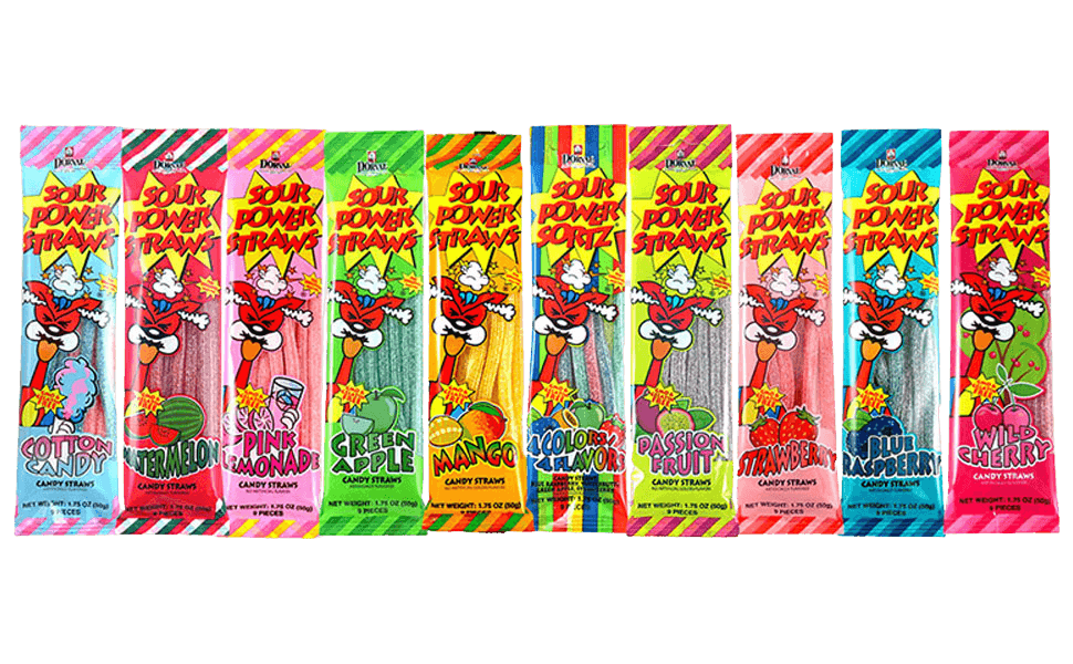 Sour Power Straws